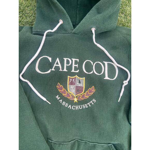 Vintage Cape Cod Hoodie - Forest Green - Men’s Large - Picture 2 of 3